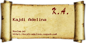 Kajdi Adelina névjegykártya